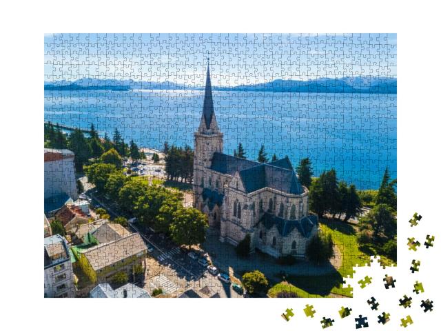 Church in the City of Bariloche. Argentina... Jigsaw Puzzle with 1000 pieces
