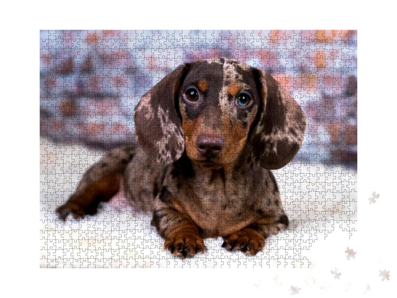 Dachshund Dog Portrait... Jigsaw Puzzle with 1000 pieces