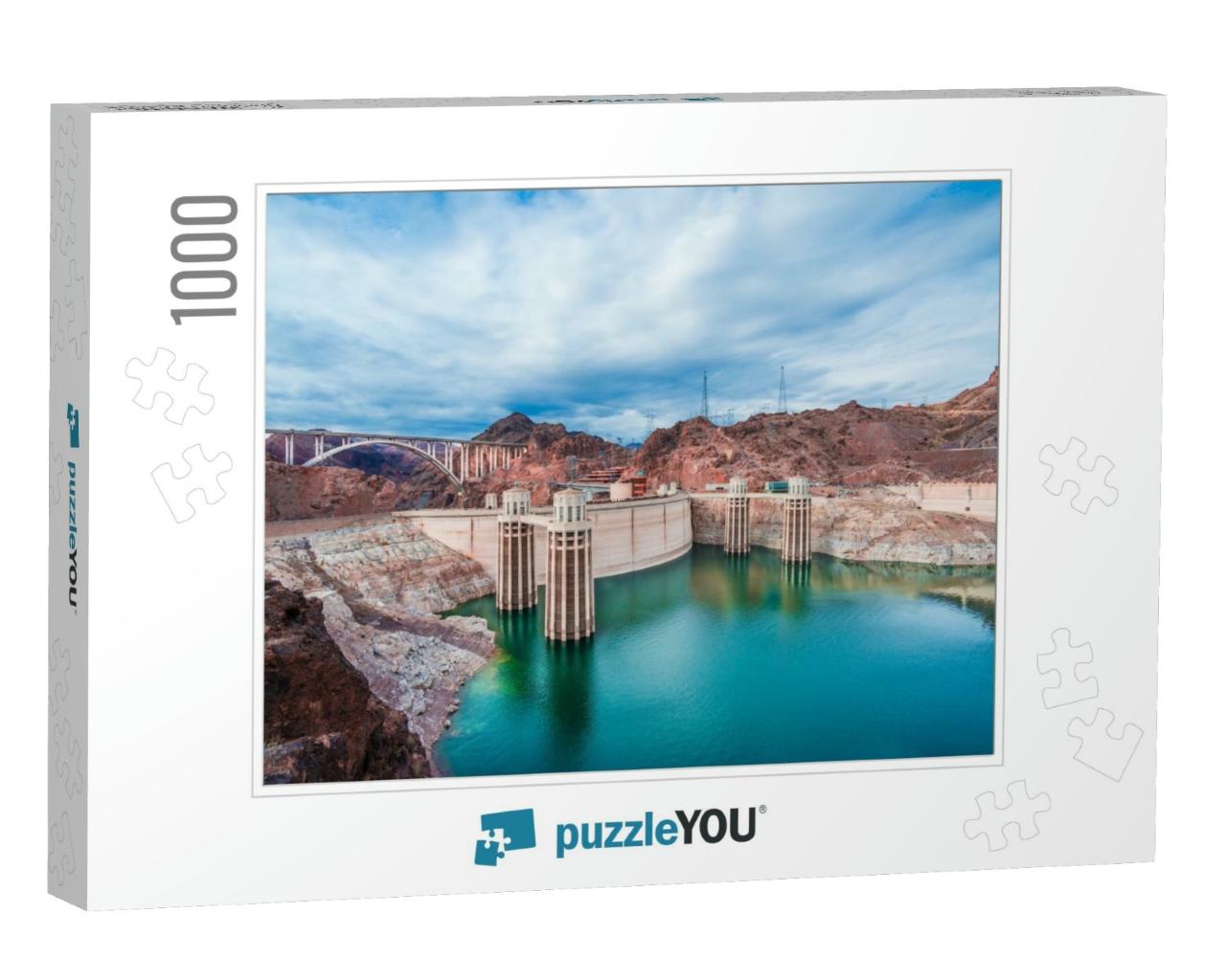 View of the Hoover Dam in Nevada, Usa... Jigsaw Puzzle with 1000 pieces