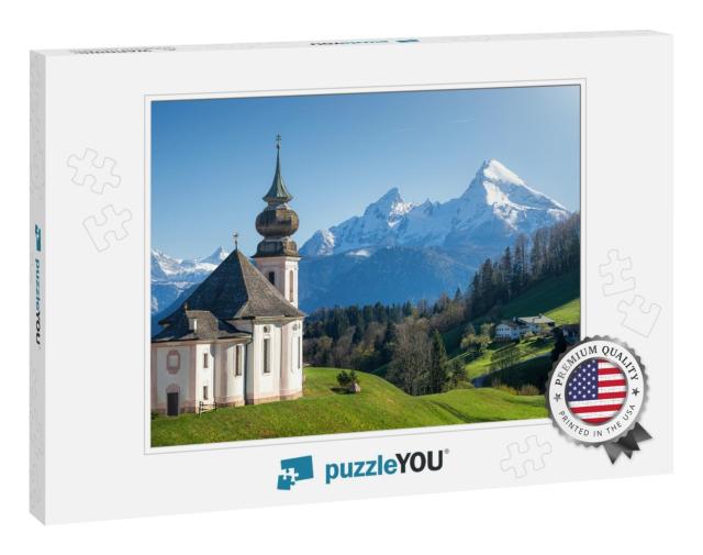 Classic Panoramic View of Scenic Snow-Capped Watzmann Mou... Jigsaw Puzzle