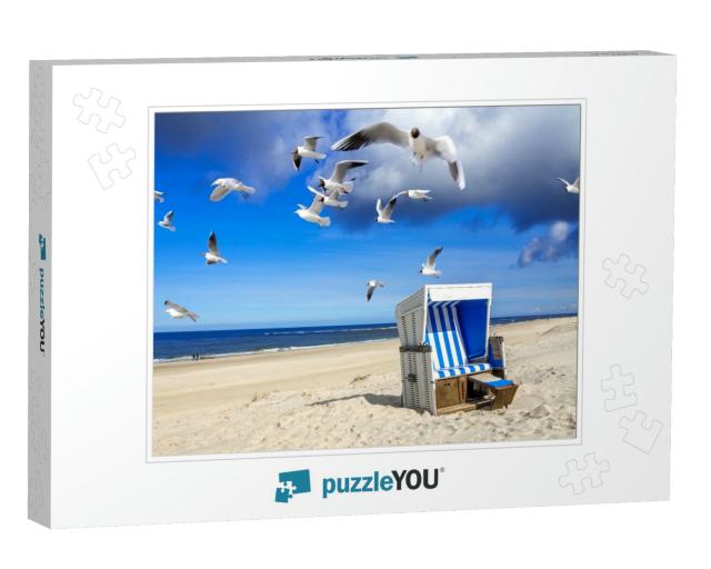Beach in Westerland, Sylt, Germany... Jigsaw Puzzle