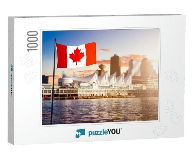 Canada Place & Commercial Buildings in Downtown Vancouver... Jigsaw Puzzle with 1000 pieces