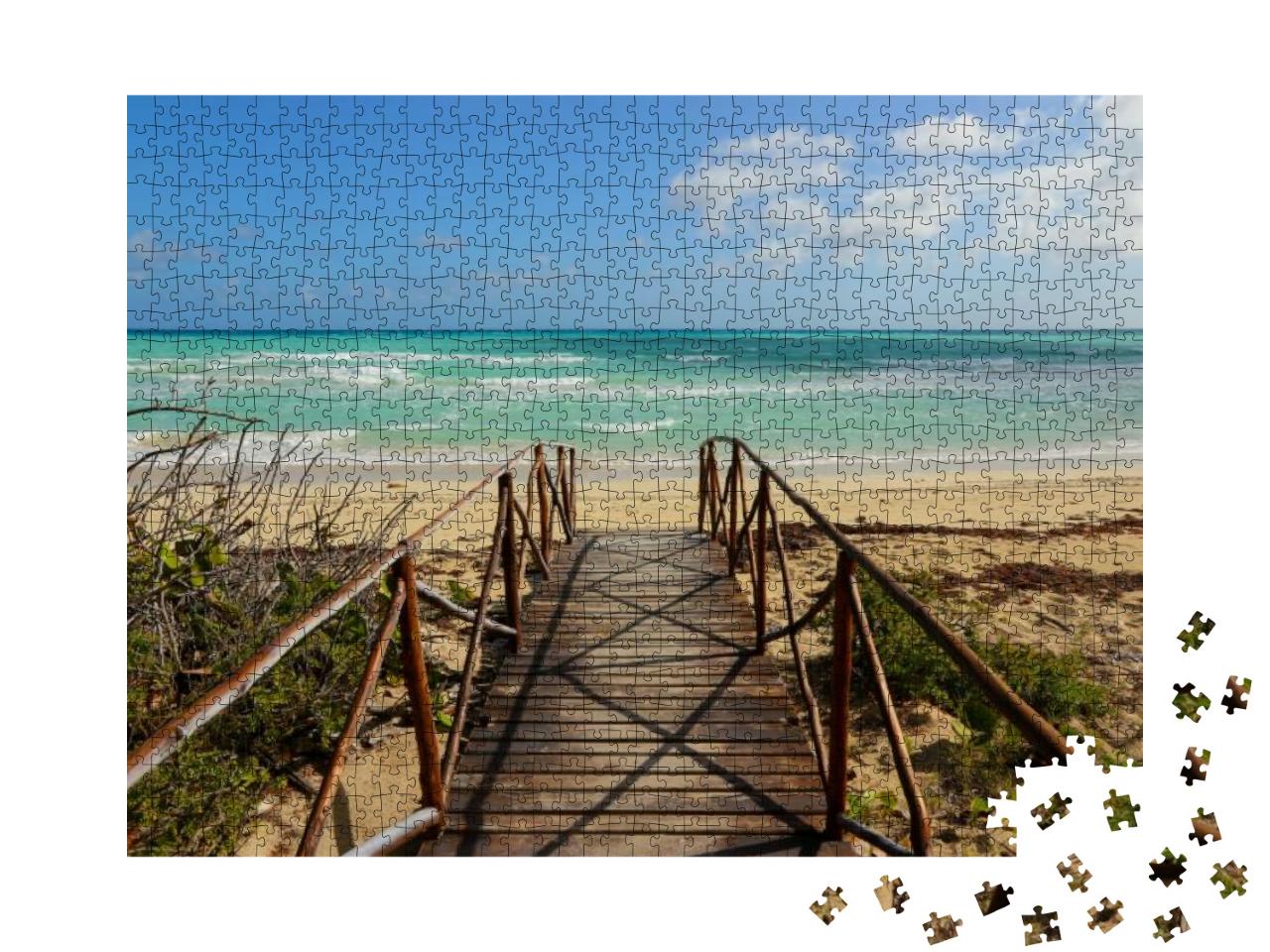 Playa Pilar Beach on Cayo Coco Island in Cuba... Jigsaw Puzzle with 1000 pieces