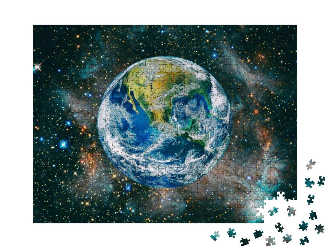 Beautiful Earth from Space. the Elements of This Image Fu... Jigsaw Puzzle with 1000 pieces