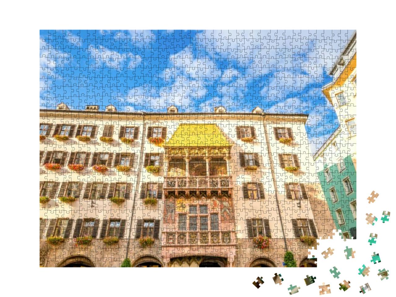 Goldenes Dachl, Innsbruck... Jigsaw Puzzle with 1000 pieces