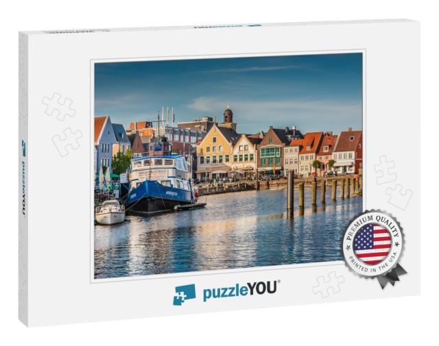 Beautiful View of the Old Town of Husum, the Capital of N... Jigsaw Puzzle