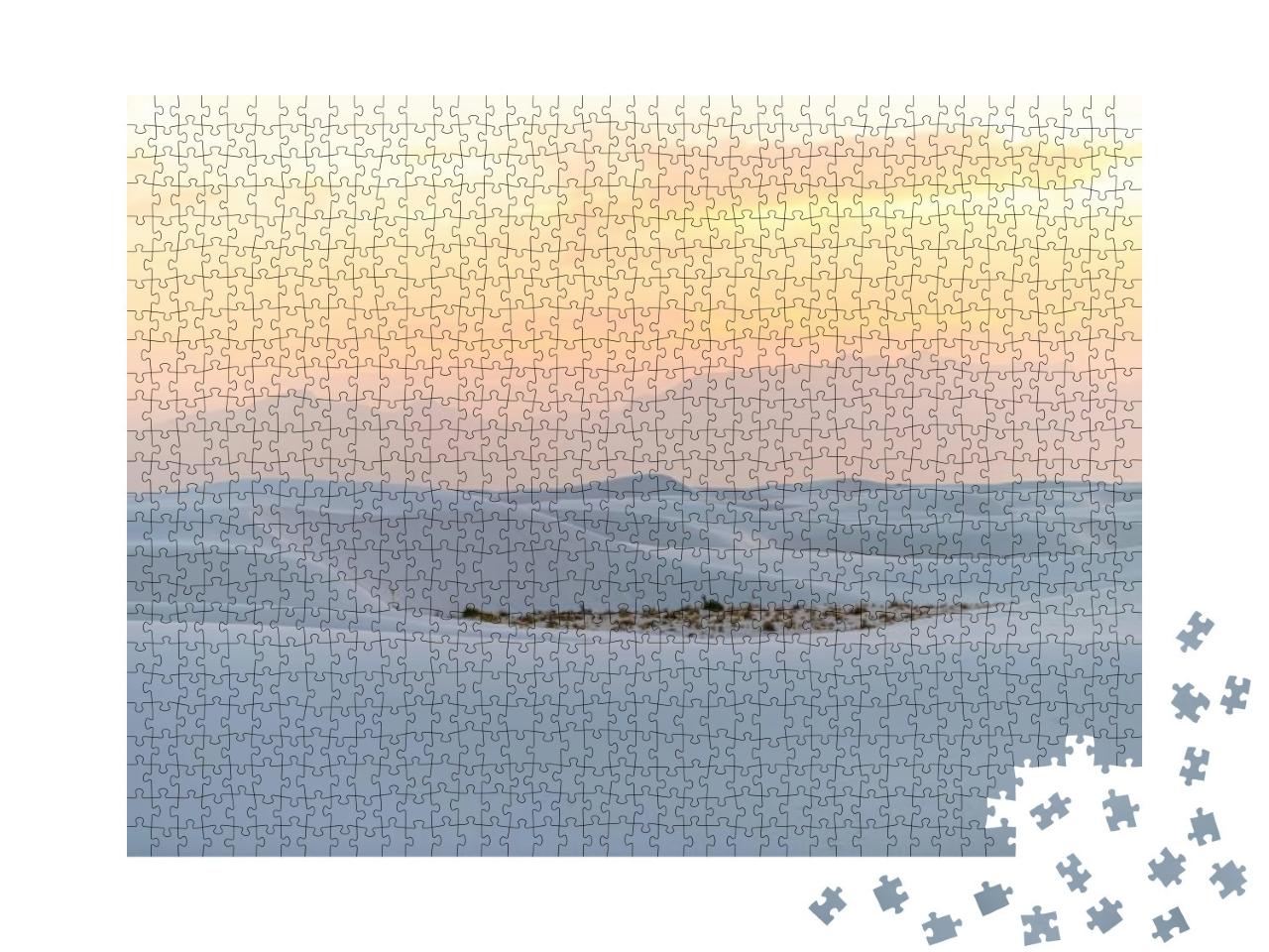 White Sands National Monument Park Hills of Gypsum Sand D... Jigsaw Puzzle with 1000 pieces