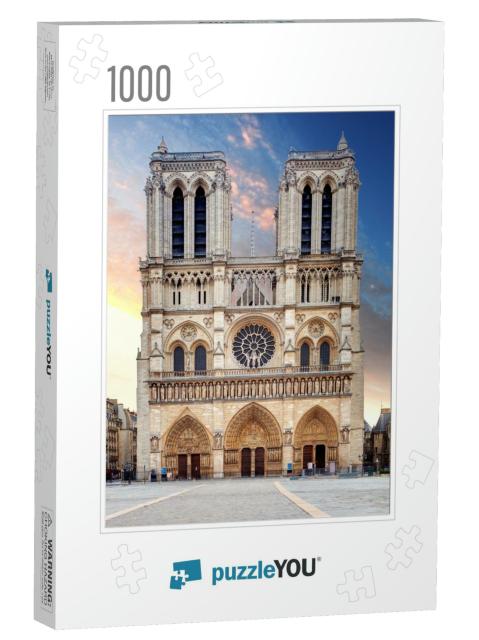 Notre Dame Cathedral - Paris... Jigsaw Puzzle with 1000 pieces