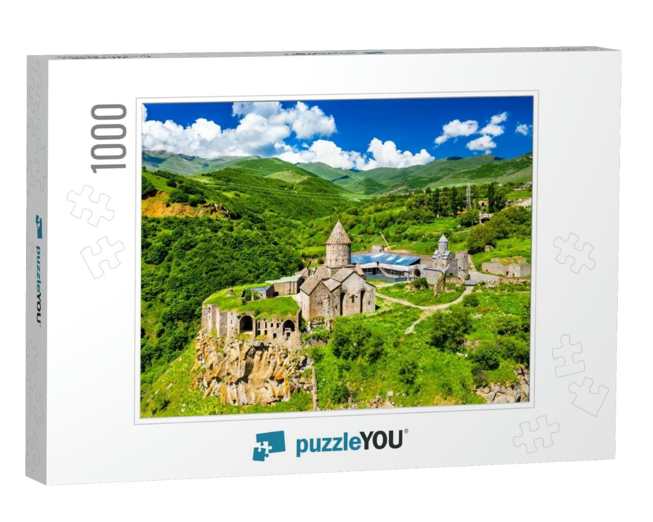 Aerial View of Tatev Monastery. UNESCO World Heritage in... Jigsaw Puzzle with 1000 pieces