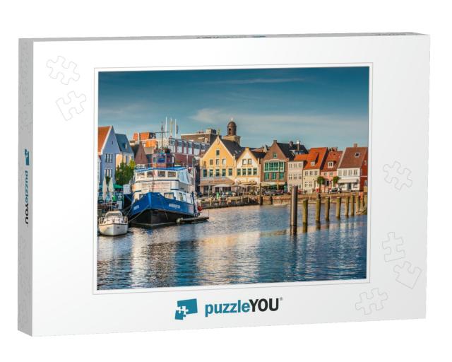 Beautiful View of the Old Town of Husum, the Capital of N... Jigsaw Puzzle