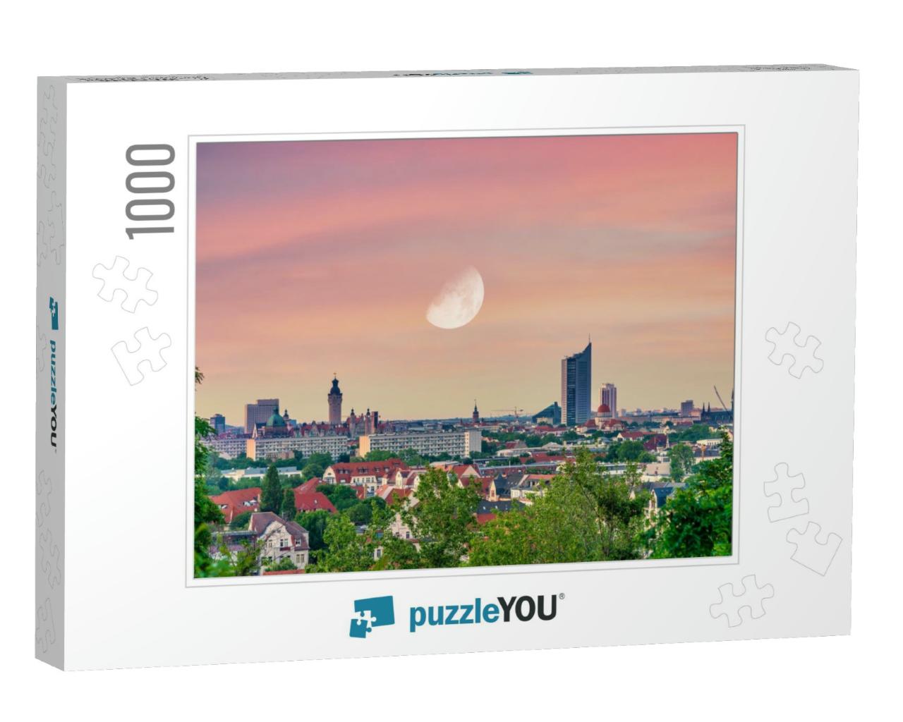 Panoramic View Over Leipzig, Saxony, Germany... Jigsaw Puzzle with 1000 pieces