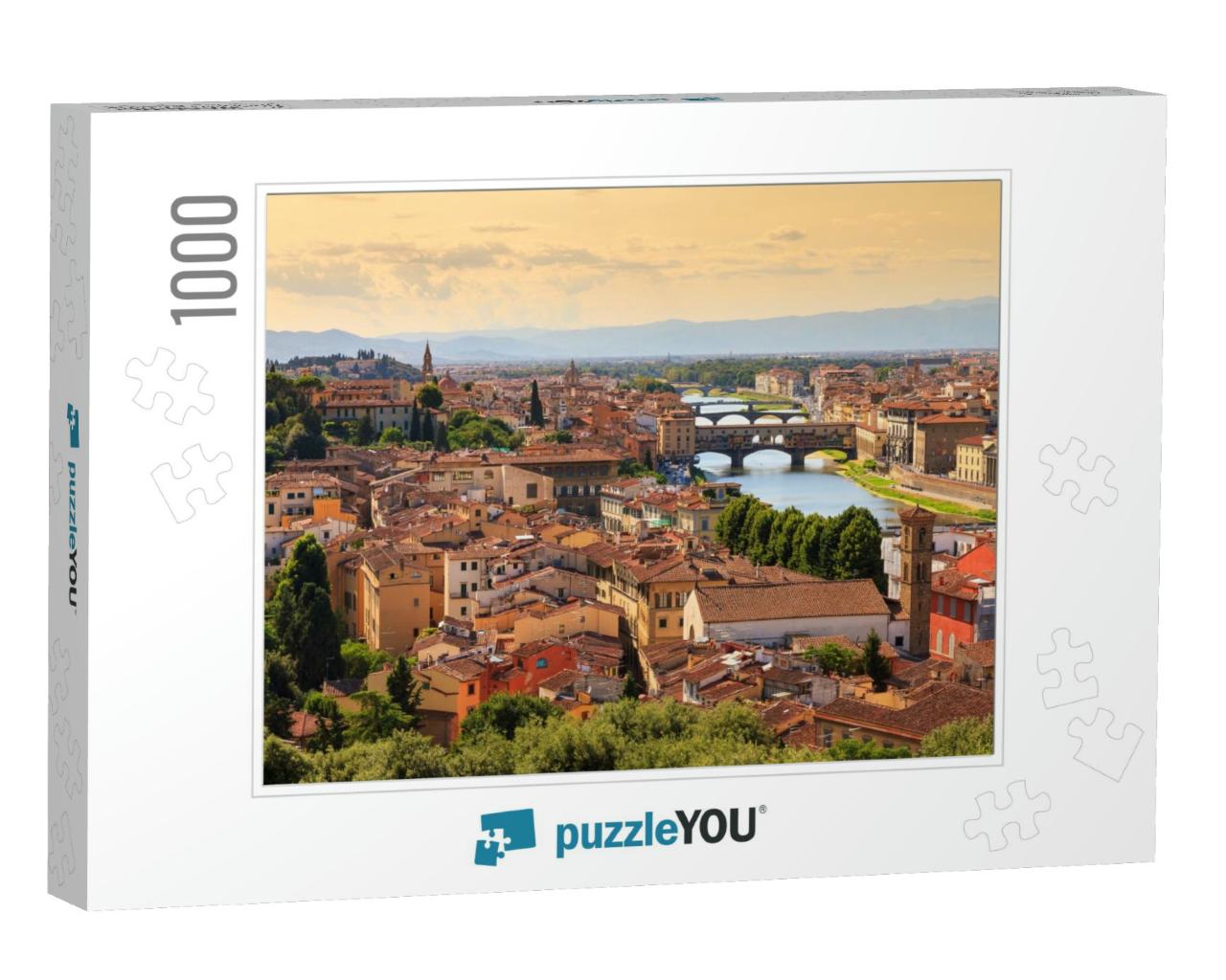 Beautiful Cityscape Skyline of Firenze Florence, Italy, w... Jigsaw Puzzle with 1000 pieces