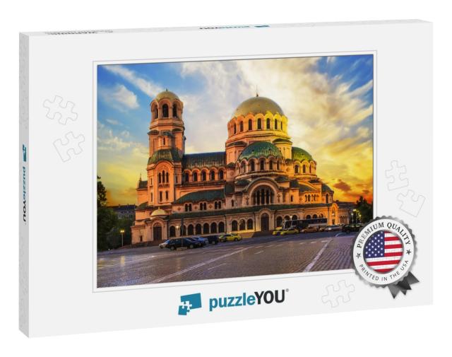 A Beautiful View of the Alexander Nevsky Cathedral in Sof... Jigsaw Puzzle