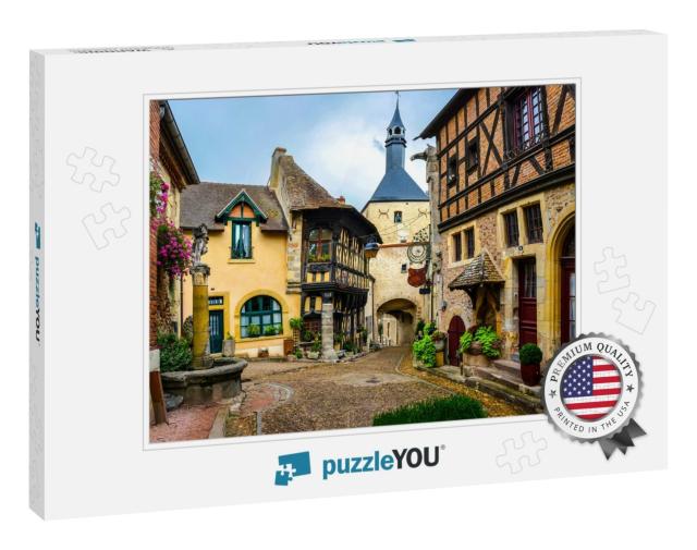 Rothenburg Ob Der Tauber. Fairytale Town in Bavaria, Germ... Jigsaw Puzzle