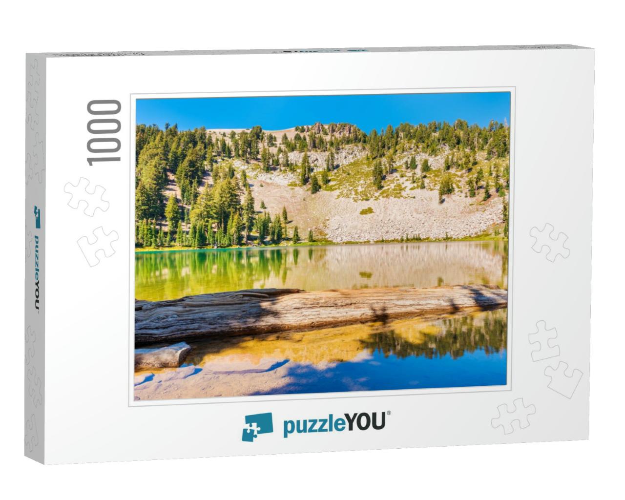 Emerald Lake in Lassen Volcanic National Park, California... Jigsaw Puzzle with 1000 pieces