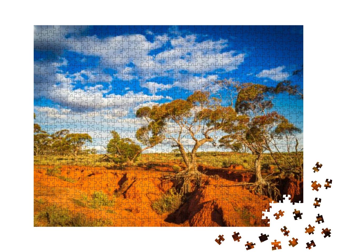 Red Banks Scenic Australian Outback Rural Landscape... Jigsaw Puzzle with 1000 pieces