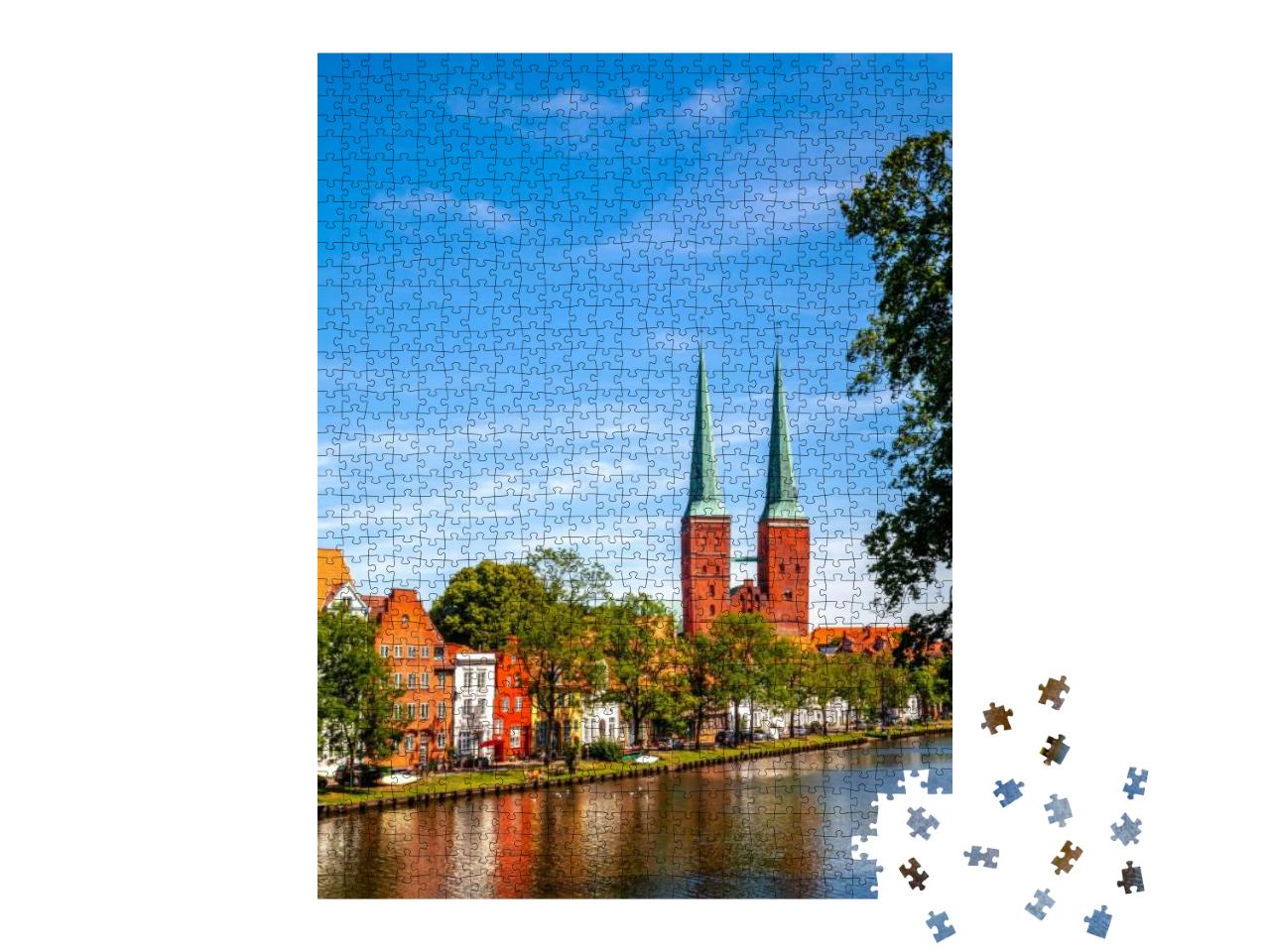 Church in Luebeck, Schleswig Holstein, Germany... Jigsaw Puzzle with 1000 pieces