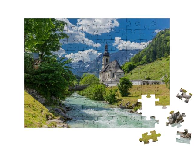 Beautiful Exploration Tour Along the Berchtesgaden Alpine... Jigsaw Puzzle with 100 pieces