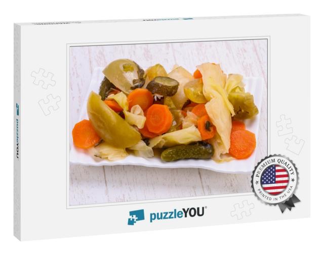 Pickled Vegetables Mix in the Bowl... Jigsaw Puzzle