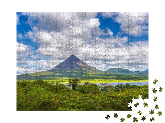 Amazing View of Beautiful Nature of Costa Rica with Smoki... Jigsaw Puzzle with 1000 pieces