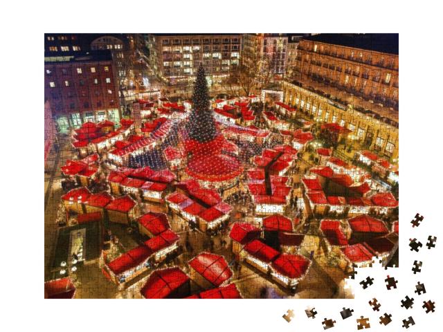 Cologne Cathedral Christmas Market. Most Famous Christmas... Jigsaw Puzzle with 1000 pieces