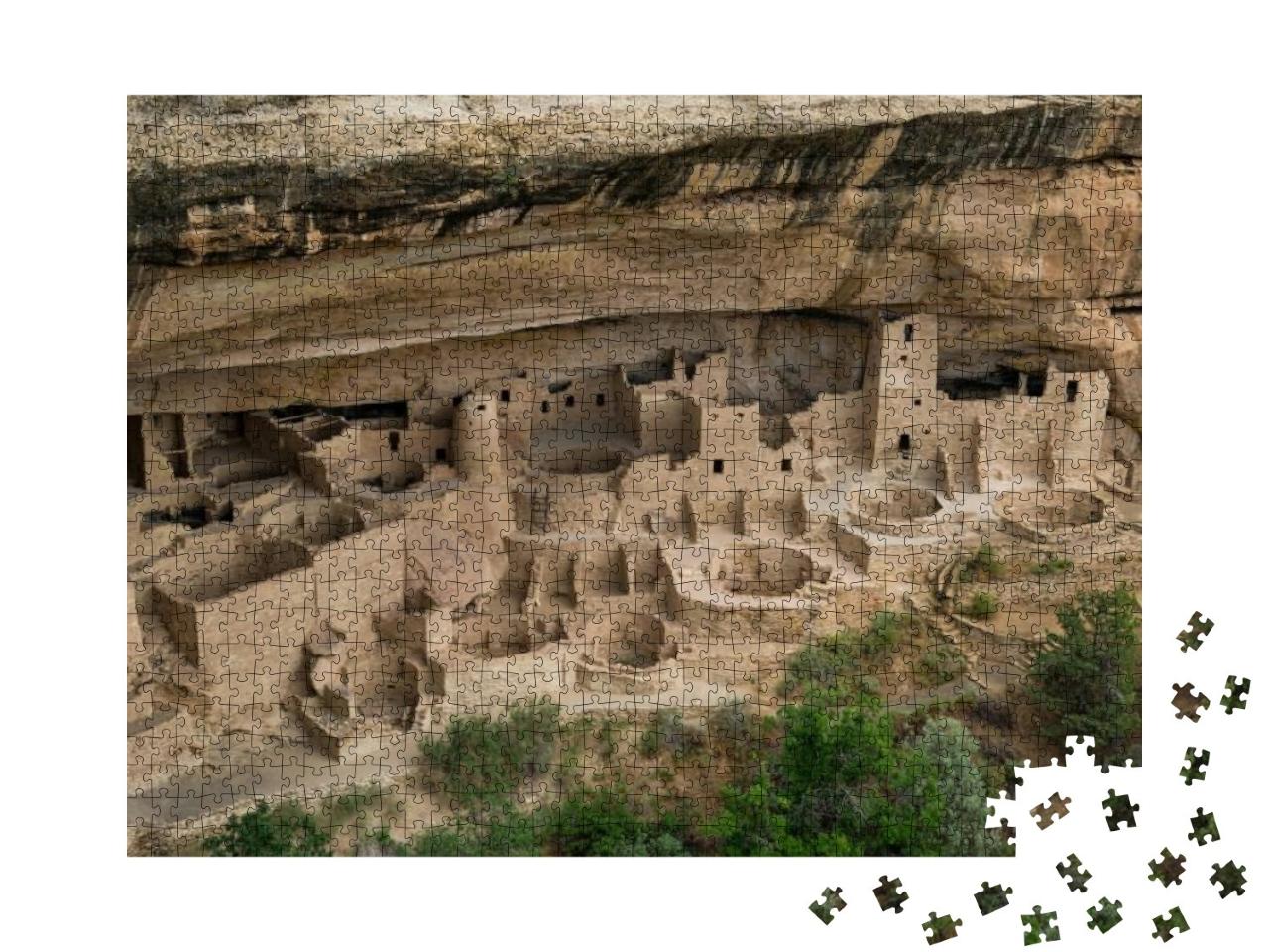 Cliff Palace At Mesa Verde National Park in Mesa Verde, C... Jigsaw Puzzle with 1000 pieces