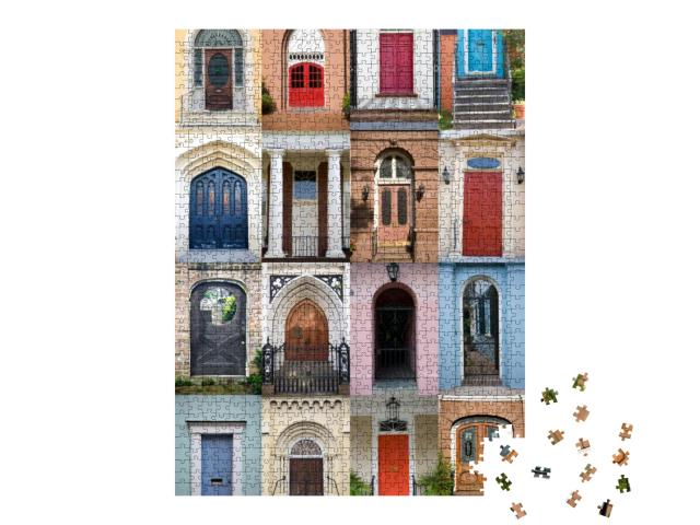 Doors of Charleston, South Carolina... Jigsaw Puzzle with 1000 pieces