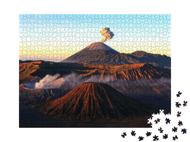 Volcanoes of Bromo National Park, Java, Indonesia. the Se... Jigsaw Puzzle with 1000 pieces