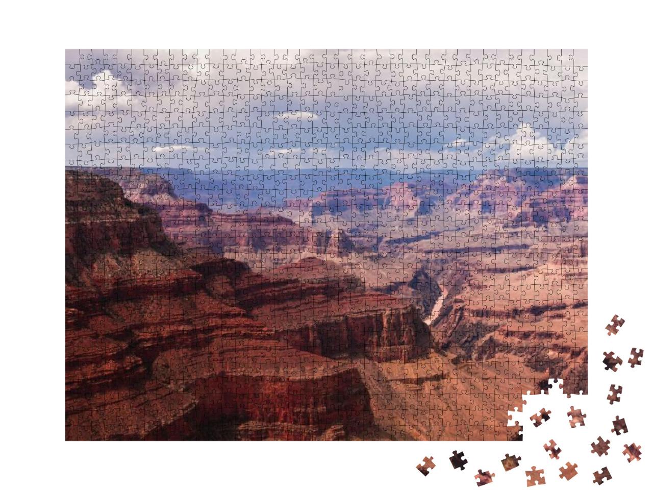 Red Rocks on Either Side of the Colorado River At the Gra... Jigsaw Puzzle with 1000 pieces
