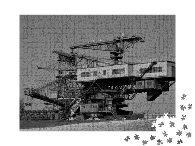 Gigantic Excavator in the Disused Lignite Opencast Ferrop... Jigsaw Puzzle with 1000 pieces