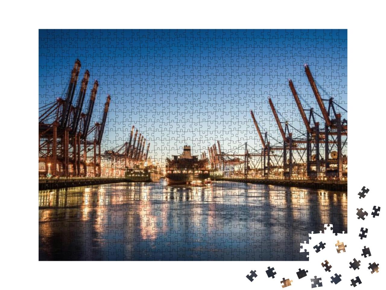 City of Hamburg, Germany... Jigsaw Puzzle with 1000 pieces