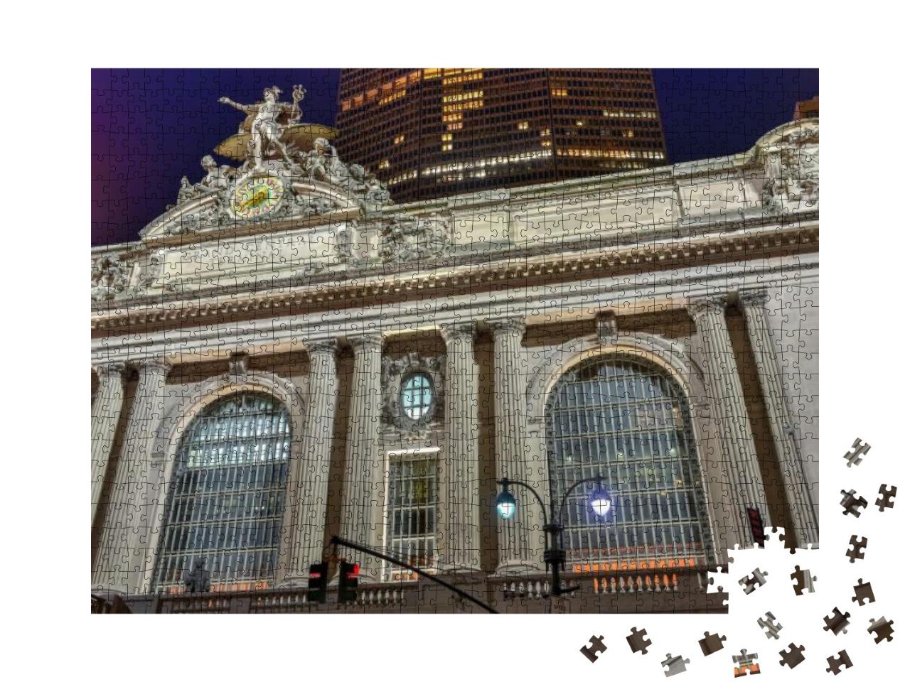 Grand Central Terminal At Night in New York City... Jigsaw Puzzle with 1000 pieces