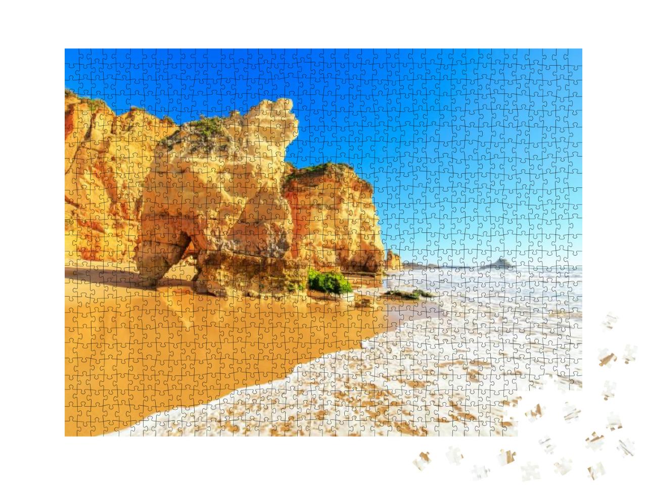 A View of a Praia Da Rocha in Portimao, Algarve Region, P... Jigsaw Puzzle with 1000 pieces