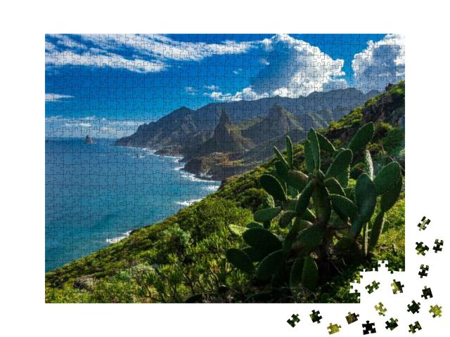 Hiking from Taganana Along the Trail Through the Anaga Mo... Jigsaw Puzzle with 1000 pieces