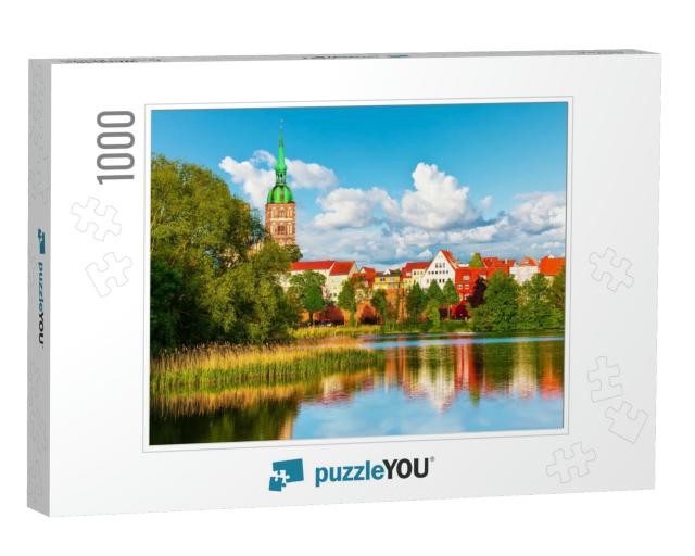 Scenic Summer Panorama of the Old Town Pier Architecture... Jigsaw Puzzle with 1000 pieces