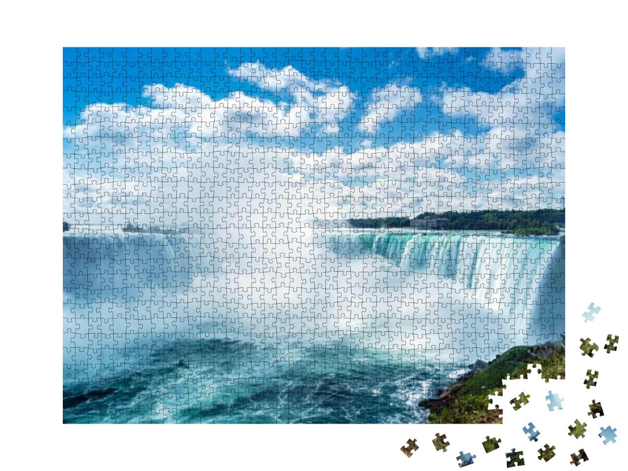 View of Horseshoe Fall, Niagara Falls, Ontario, Canada... Jigsaw Puzzle with 1000 pieces
