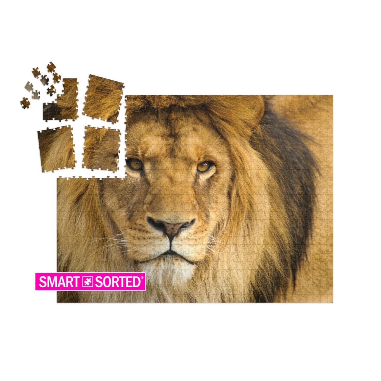 Beautiful Mighty Lion... | SMART SORTED® | Jigsaw Puzzle with 1000 pieces