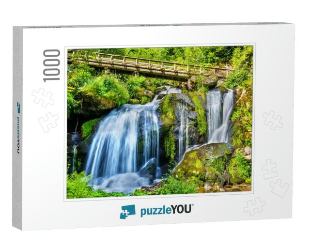 Triberg Falls, One of the Highest Waterfalls in Germany -... Jigsaw Puzzle with 1000 pieces