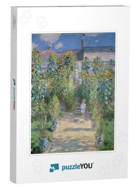 The Artists Garden At Vetheuil, by Claude Monet, 1880, Fr... Jigsaw Puzzle