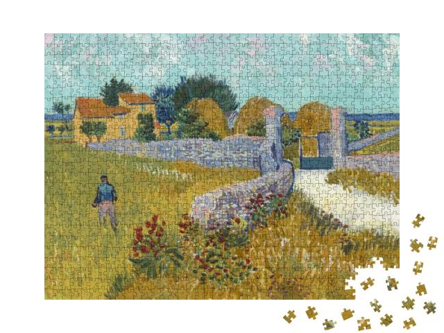 Farmhouse in Provence, by Vincent Van Gogh, 1888, Dutch P... Jigsaw Puzzle with 1000 pieces