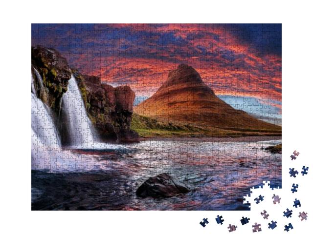 Incredible Nature Landscape of Iceland. Fantastic Picture... Jigsaw Puzzle with 1000 pieces
