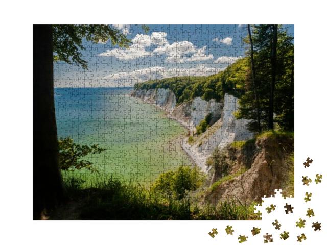 Directly At the Famous Chalk Cliff on Ruegen National Par... Jigsaw Puzzle with 1000 pieces