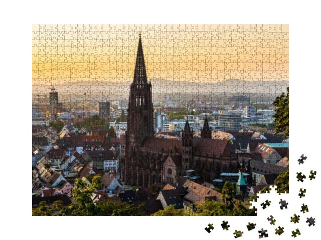 Germany, Black Forest City Freiburg Im Breisgau in Baden... Jigsaw Puzzle with 1000 pieces