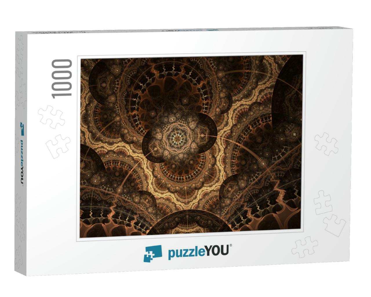 Digital Artwork for Creative Graphic Design. Detailed Fra... Jigsaw Puzzle with 1000 pieces
