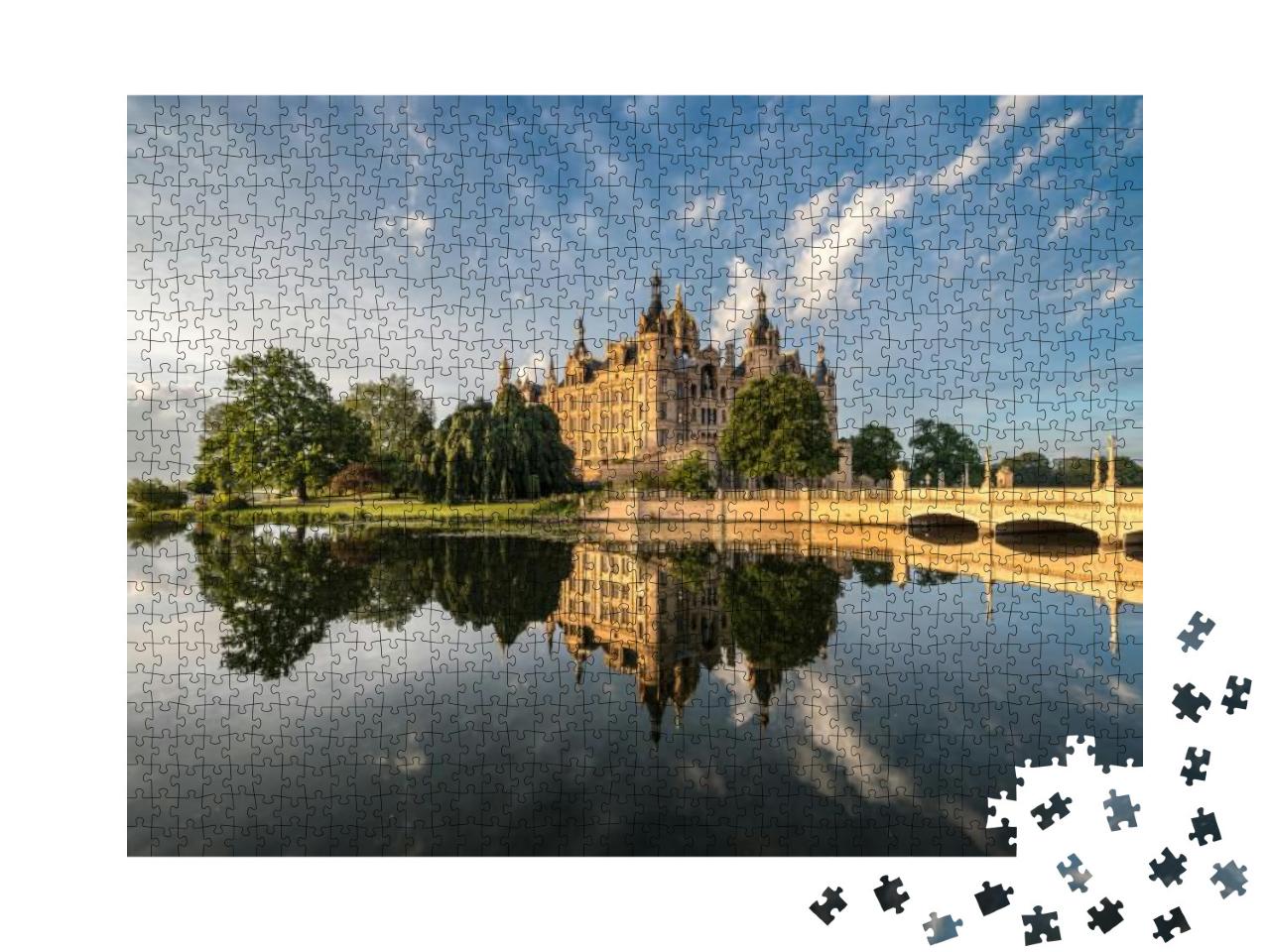 Schwerin Palace, Sometimes Called Neuschwanstein of the N... Jigsaw Puzzle with 1000 pieces