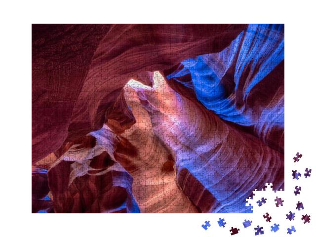 Upper Antelope Canyon Abstract 3, Upper Antelope Canyon... Jigsaw Puzzle with 1000 pieces