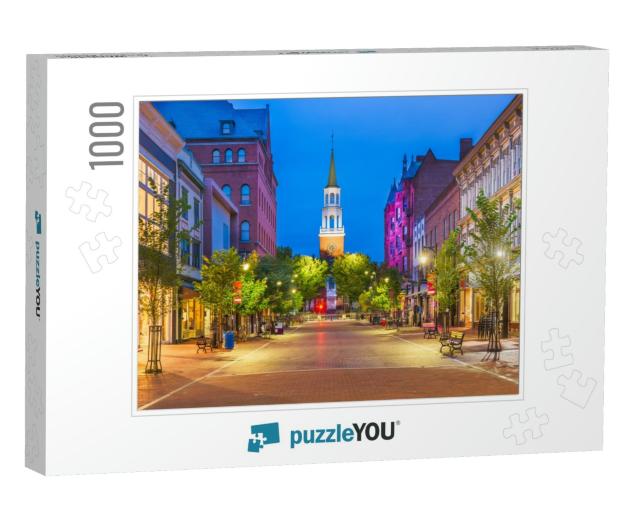 Burlington, Vermont, USA At Church Street Marketplace... Jigsaw Puzzle with 1000 pieces