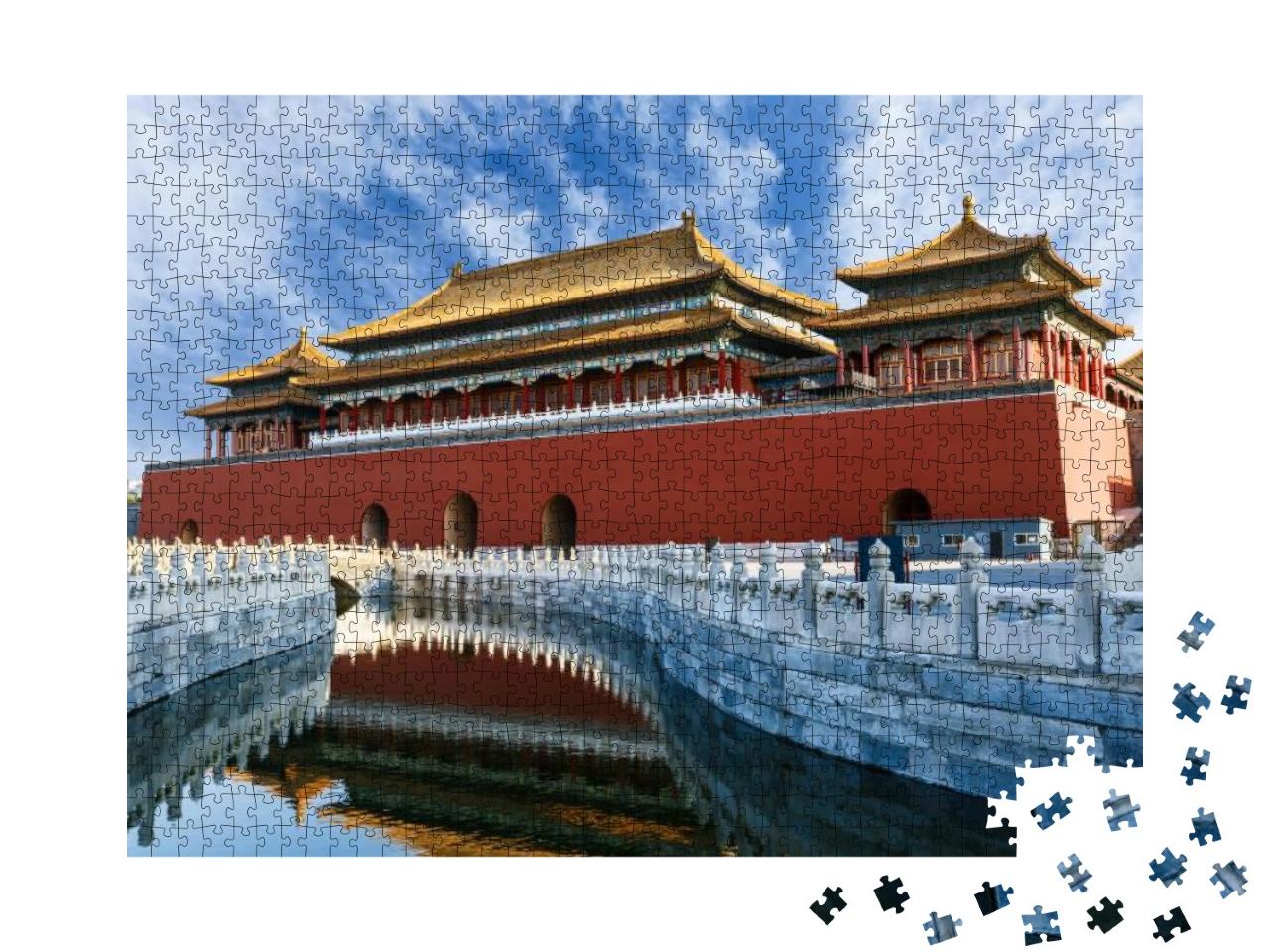 The Ancient Royal Palaces of the Forbidden City in Beijin... Jigsaw Puzzle with 1000 pieces