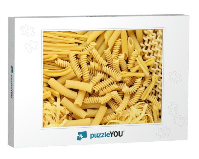 Variety of Types & Shapes of Dry Italian Pasta... Jigsaw Puzzle