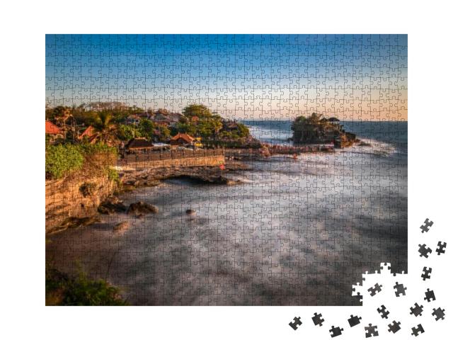 Indonesia Bali -08-12-2019- Tanah Lot is a Rock Formation... Jigsaw Puzzle with 1000 pieces
